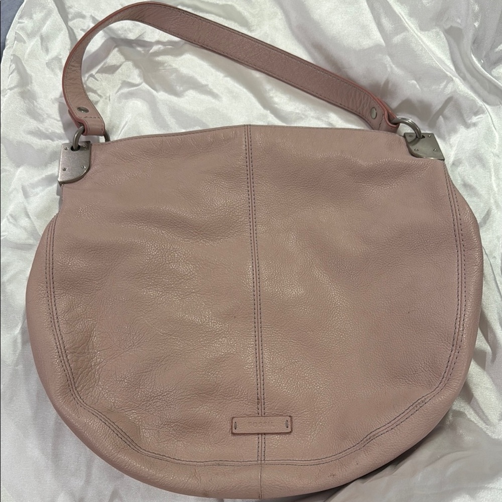 Fossil Pink Leather Shoulder Bag